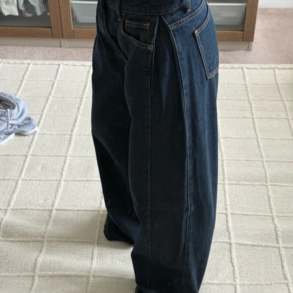 Lioness Dark Wash Wide Leg Jeans - Picture 2 of 4
